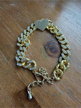 Gold ankle bracelet